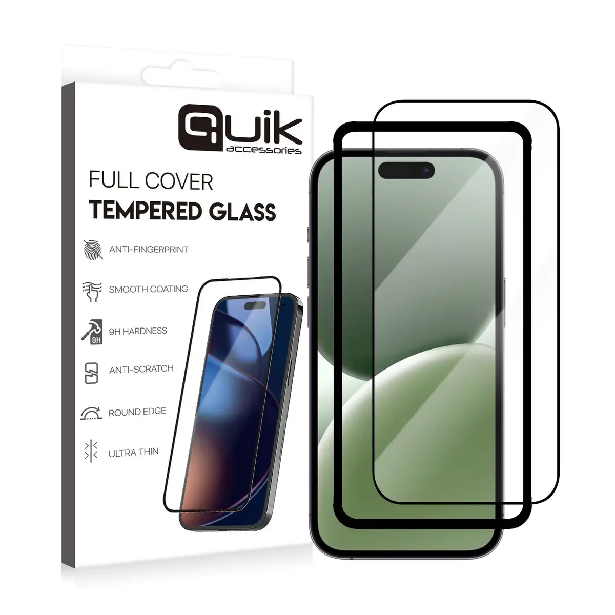 Quik QK-TG-IPH-16-PR rūdīts stikls iPhone 16 Pro Photo 2