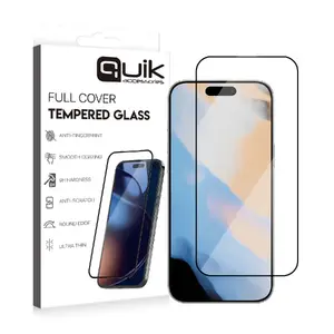 Tempered Glass Screen Protector Quik Full Cover for Apple iPhone 17 QK-TG-IPH-17