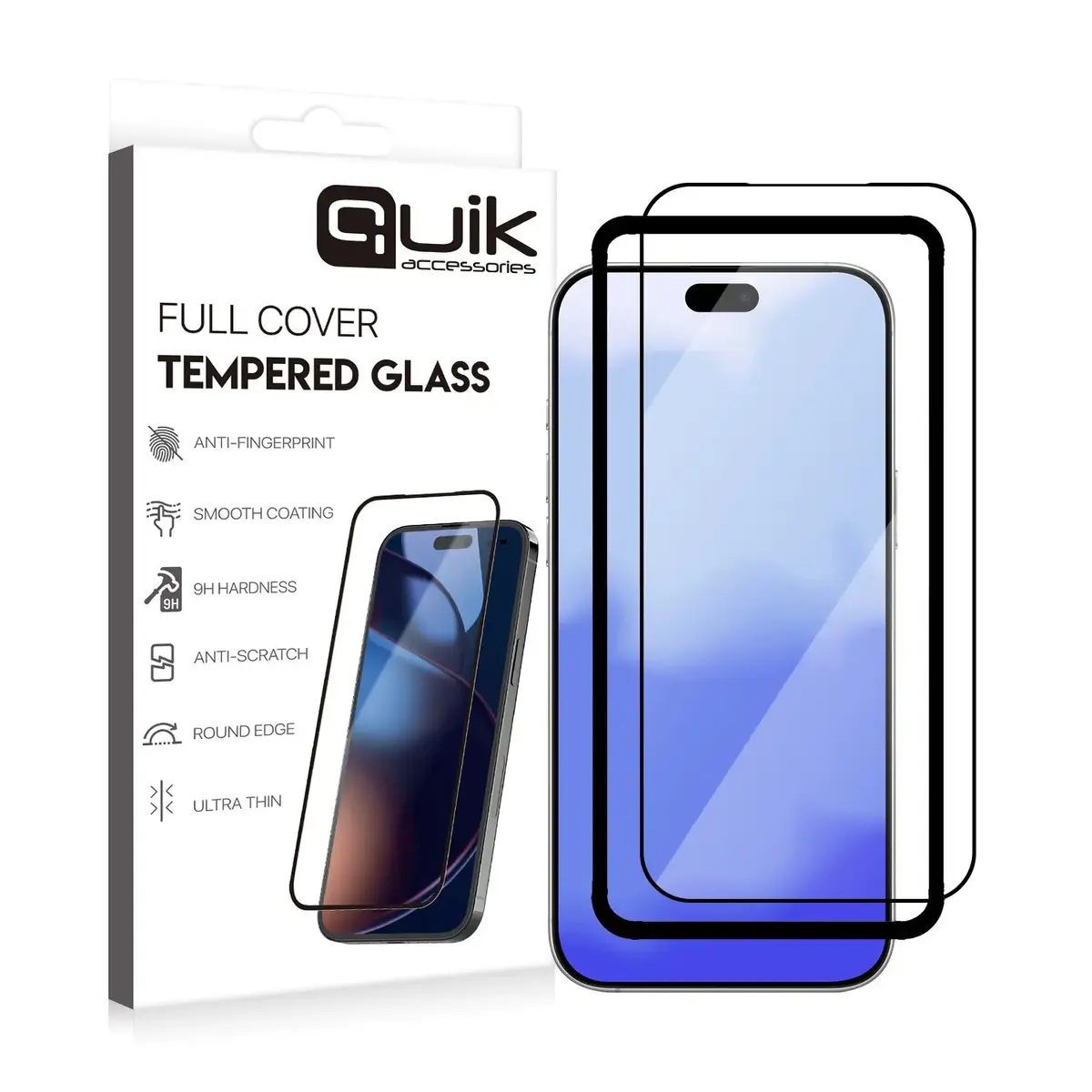 Quik Tempered Glass for Apple iPhone 17 Pro QK-TG-IPH-17-PR Photo 2