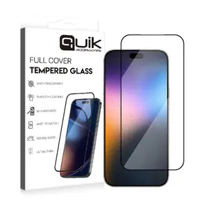 Защитное закалённое стекло Quik QK-TG-IPH-17-PRM Full Cover для Apple iPhone 17 Pro Max