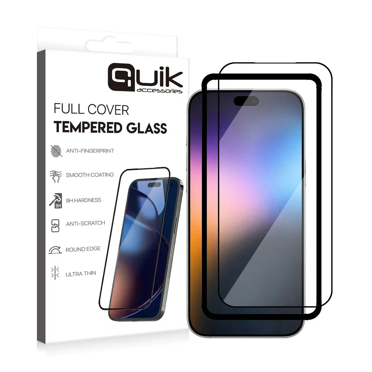 Закалённое стекло Quik QK-TG-IPH-17-PRM для iPhone 17 Pro Max Photo 2