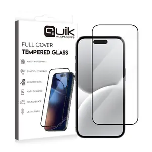 Tempered glass screen protector Quik QK-TG-IPH-16 for Apple iPhone 16 full cover