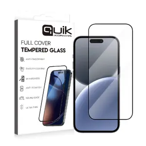 Закалённое стекло защитное Quik QK-TG-IPH-16-PL для Apple iPhone 16 Plus Full Cover