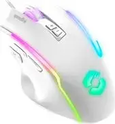 Wired Gaming Mouse Speedlink DECUS USB White — ergonomic design, model SL-680024-WT