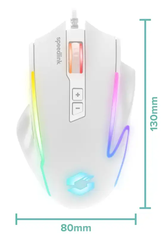 Speedlink Decus Gaming Mouse - White Photo 10