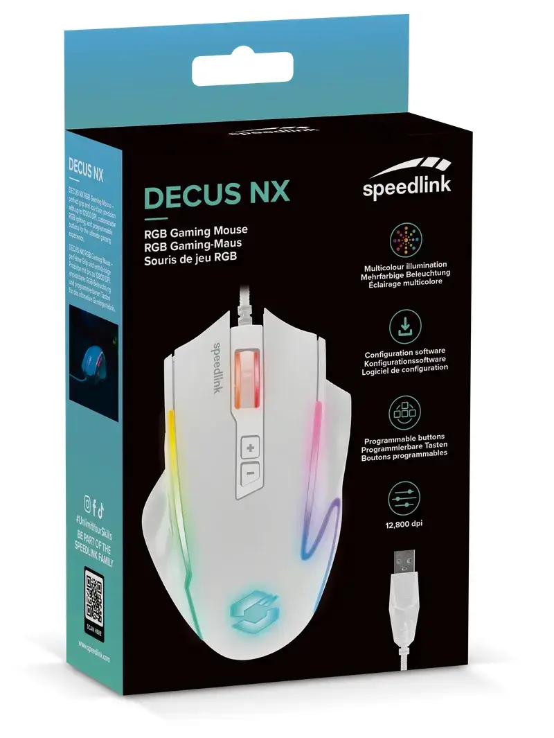 Speedlink Decus Gaming Mouse - White Photo 11