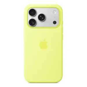 Silicone Case Apple iPhone 17 Pro MagSafe Neon Yellow Cover
