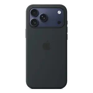 Silikona vāciņš Apple iPhone 17 Pro Max melns ar MagSafe
