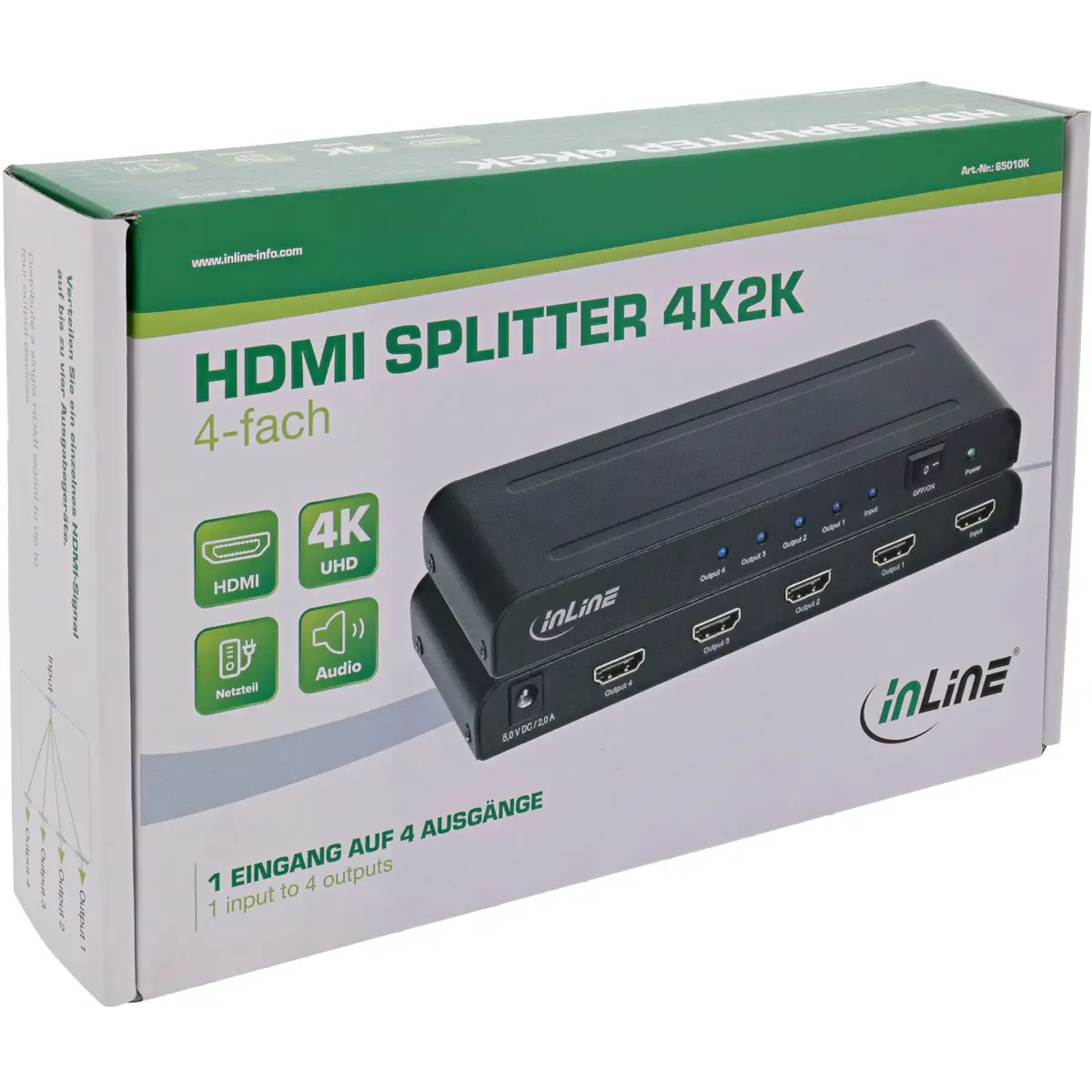 HDMI Video Splitter InLine 65010K Photo 4