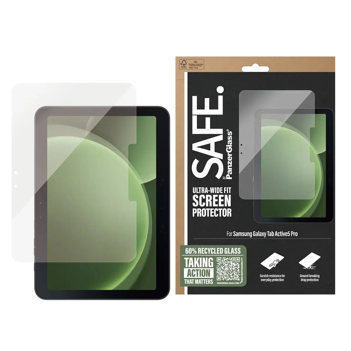 Защитное стекло PanzerGlass SAFE. by ® Samsung Galaxy Tab Active5 Pro Photo 2