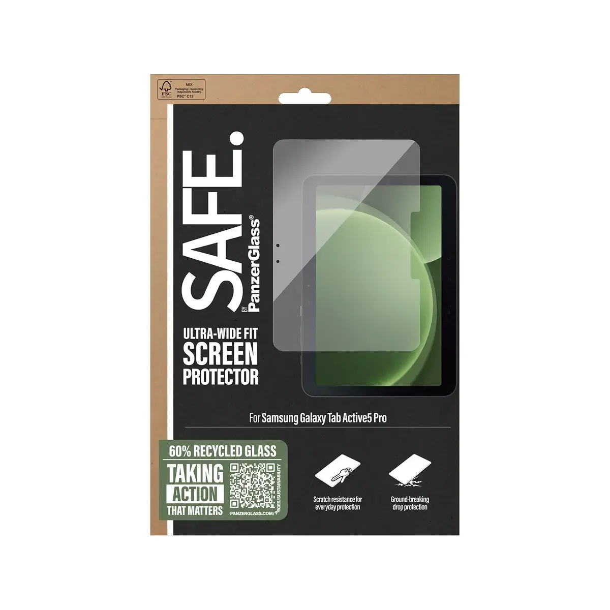 Защитное стекло PanzerGlass SAFE. by ® Samsung Galaxy Tab Active5 Pro Photo 3