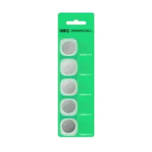 Coin cell battery Green Cell CR1620 3V — 5-pack