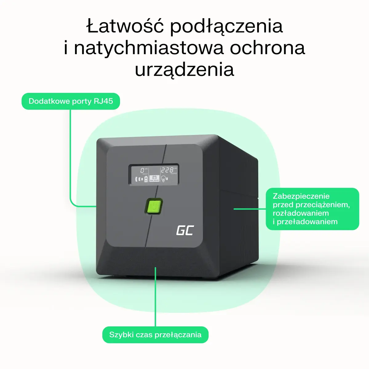 Green Cell Line-Interactive UPS Tornis 360W Photo 7