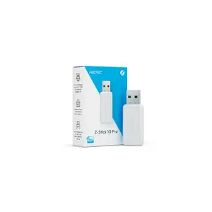 USB Z‑Wave un Zigbee nūjiņa AEOTEC AEOEZWA060 Pro — divprotokolu USB vārteja viedai mājai