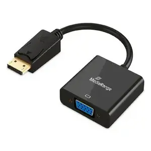 MediaRange HDMI to DVI-I Video Converter 20cm Black 3840x2160@60fps