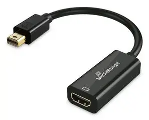 Mini DisplayPort to HDMI Converter MediaRange MRCS236, 10 Gbps, 20 cm, Black