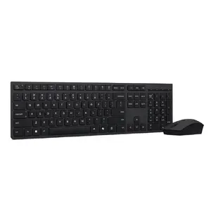 Беспроводной перезаряжаемый комплект клавиатуры и мыши Lenovo 4X31R64356 Bluetooth серый