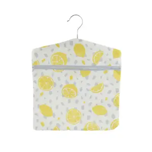Beldray Peg Bag LA032005LEMFEU7 Lemon Print – hanging laundry peg storage bag