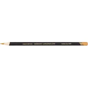 Цветной карандаш Derwent Chromaflow Yellow 2306033 — художественный восковой карандаш, желтый тон