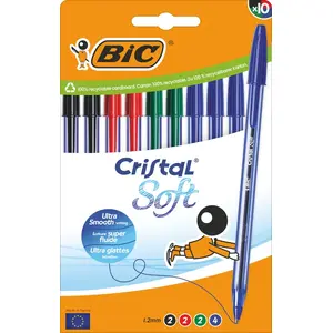 Kugļpildspalva BIC 516359 dažādu krāsu 10 gab.