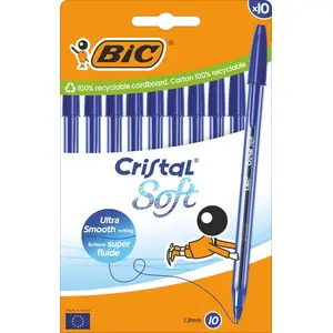 Шариковая ручка BIC 516357 Синяя Прозрачная 10 шт
