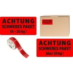 AVERY warning labels 7255, red, 200 pcs, 100 x 50 mm
