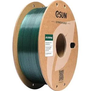 Пластик для 3D-печати eSun EPLA-SILK MAGIC 1.75 мм черно-зелёный 1 кг катушка