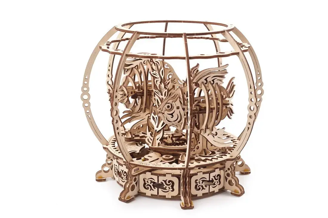 UGears Akvārijs Mehāniskā Modeļa 3D puzle Photo 2