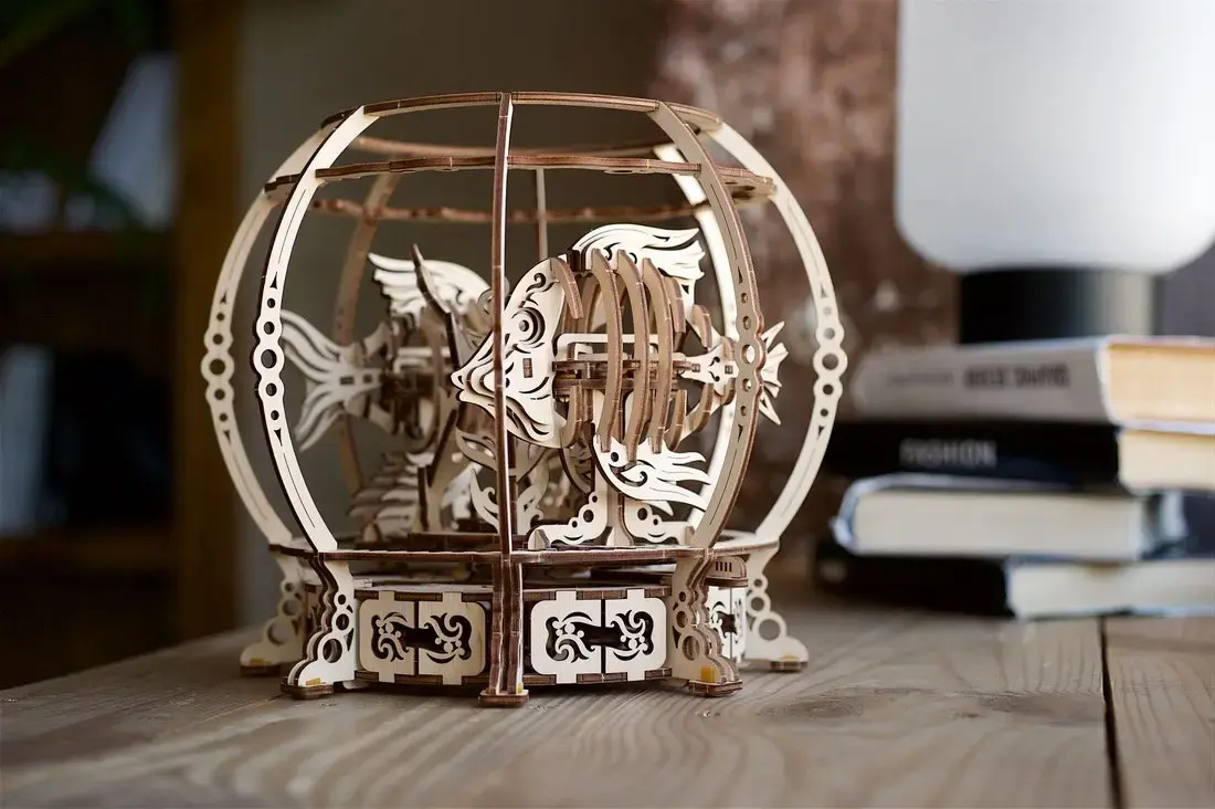 UGears Akvārijs Mehāniskā Modeļa 3D puzle Photo 11