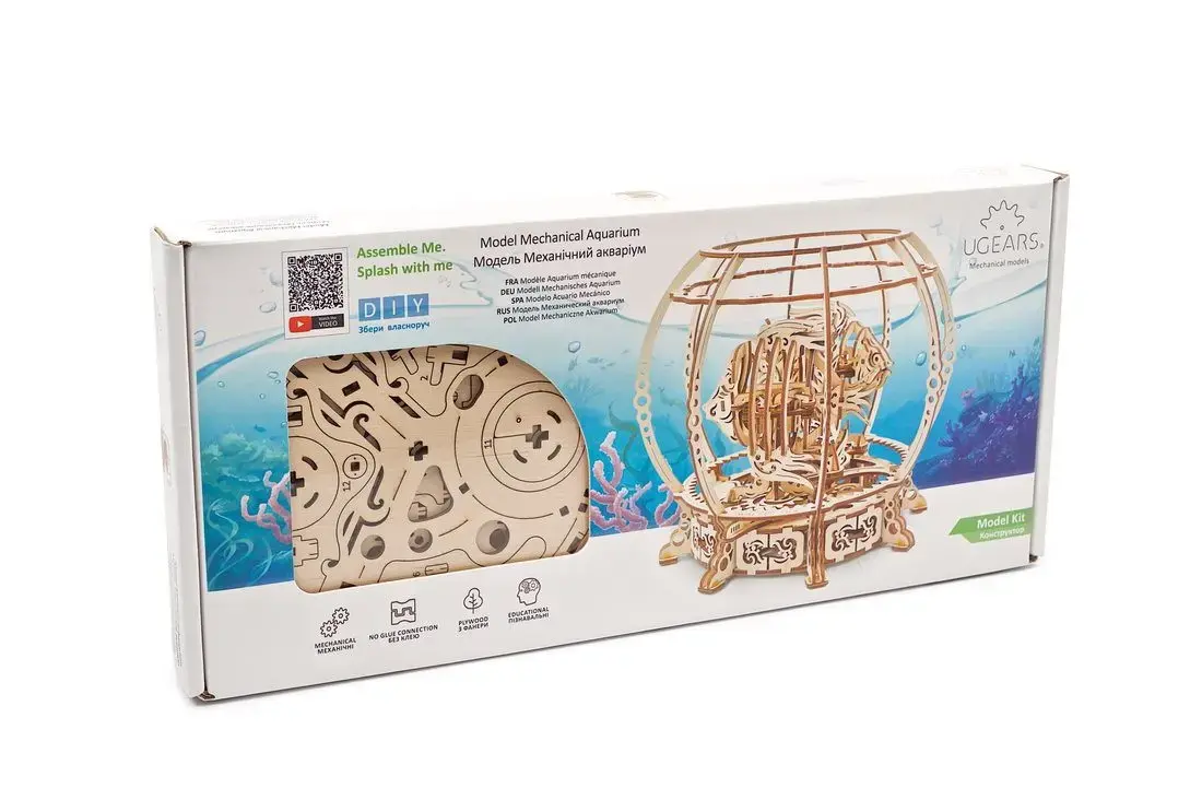 UGears Akvārijs Mehāniskā Modeļa 3D puzle Photo 14