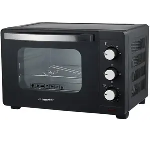 Mini oven ESPERANZA EKO008N — 20 L, 1280–1300 W, up to 230°C, 60‑min mechanical timer, rotary controls, glass door, freestanding