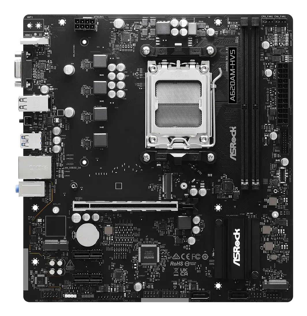 Материнская плата ASRock A620AM-HVS Micro ATX Photo 2