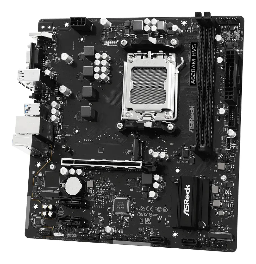 Материнская плата ASRock A620AM-HVS Micro ATX Photo 3