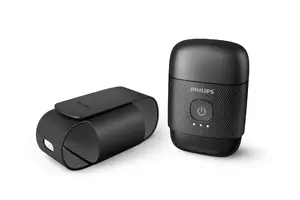 Электрическая компактная бритва Philips 500 Series S591/05 для влажного и сухого бритья с лезвиями SteelPrecision и литий-ионным аккумулятором, черная