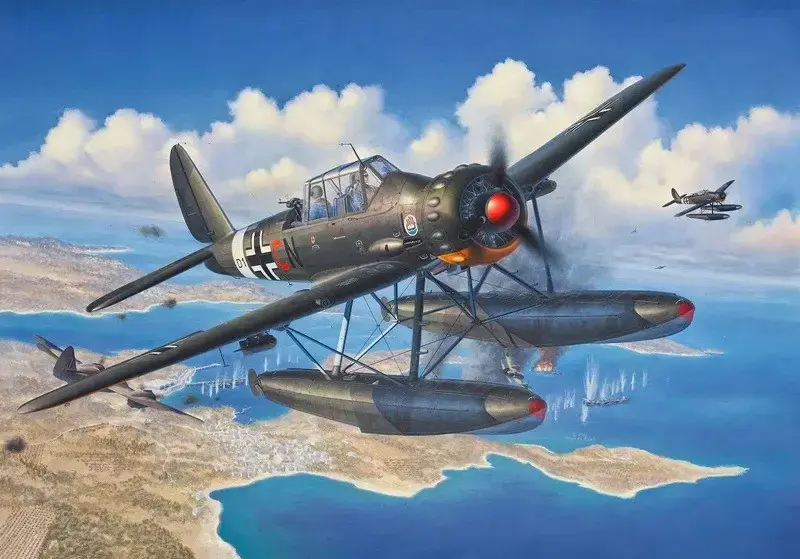REVELL ARADO AR 196A-3 modelis plastmasa 1:32 Photo 11