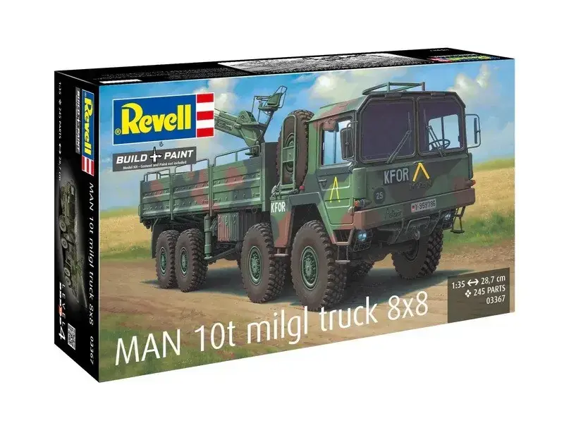 REVELL Man 10T Milgl 8x8 truck model 1/35 Photo 9
