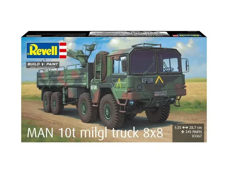 REVELL Man 10T Milgl 8x8 truck model 1/35 Photo 10