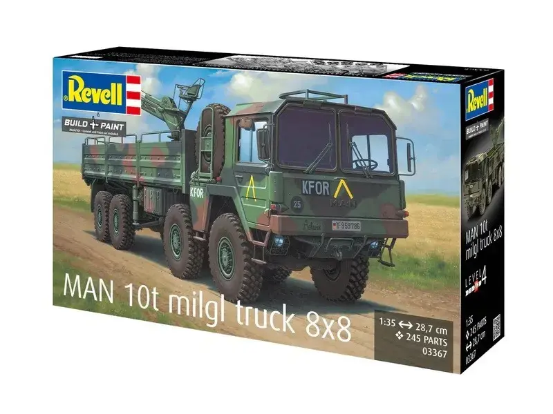 REVELL Man 10T Milgl 8x8 truck model 1/35 Photo 11