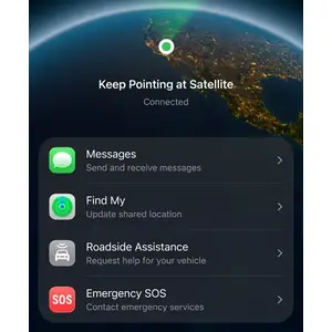 Messages via satellite