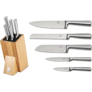 Knife set berlinger haus BH-2805 with bamboo block — kitchen knives set