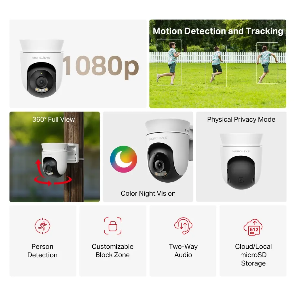 Mercusys MC500 Outdoor IP Security Camera Photo 2