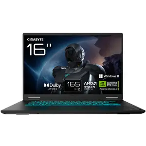 Laptop GIGABYTE GAMING A16 3THK3DE894SH 16" AMD Ryzen 7 260 16GB 1TB NVIDIA GeForce RTX 5050 Windows 11 Home