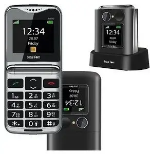 Locāmais telefons Beafon Fold 10 Silver Line Dual SIM, 2.4 collu ekrāns