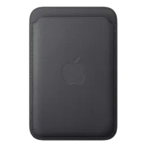 Kredītkaršu turētājs Apple iPhone FineWoven Wallet ar MagSafe Melns Microtwill