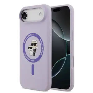 Чехол для смартфона Karl Lagerfeld KLHMP17MSCMKCRHU Liquid Silicone фиолетовый MagSafe – силиконовый защитный чехол для iPhone