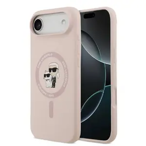 Чехол Karl Lagerfeld для iPhone Air Liquid Silicone розовый MagSafe