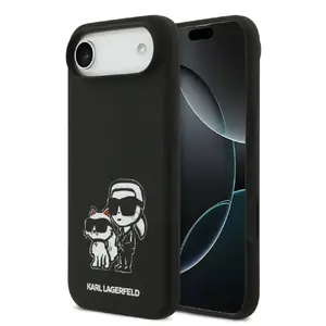 Защитный чехол для iPhone Karl Lagerfeld KLHMP17MSKCGRGOK Liquid Silicone MagSafe чёрный