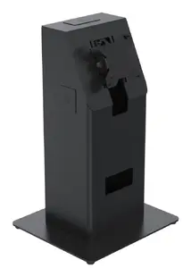 Ergonomic Solutions SpacePole Kiosk Mini Countertop Kiosk Set in Black Metal