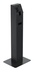 Ergonomic Solutions SpacePole Kiosk SpacePole Mini Floorstand Kiosk Set Black Metal