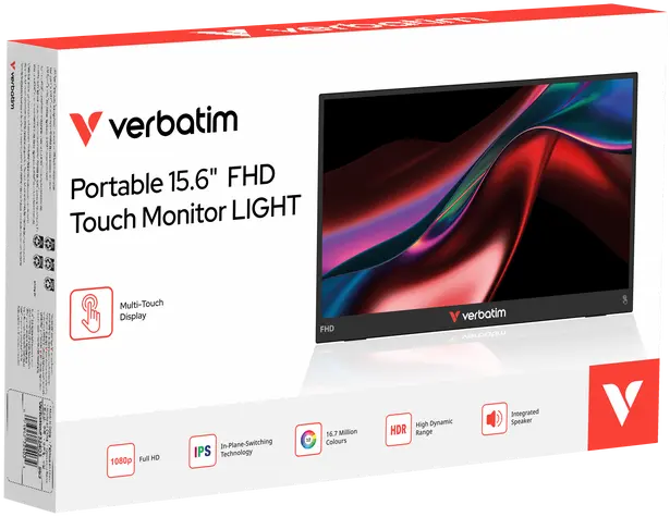 Портативный монитор Verbatim 15.6" FHD Touch Photo 13